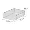 Transparent Desktop Stationery Organizer Stackable Stationery Files Storage Shelf Desktop Organizer