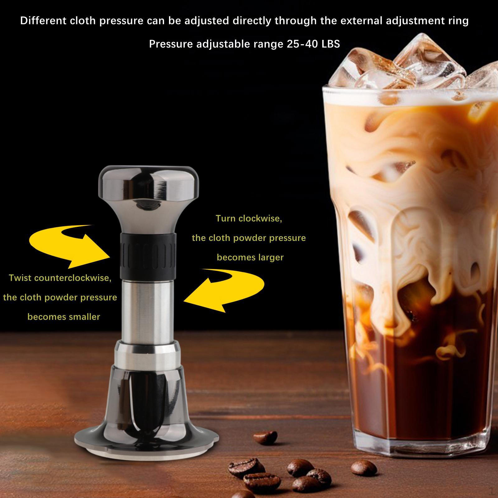 

Инструмент для распределения кофе темпера портативный подарочный регулируемый ручной пресс профессиональный black 58.3MM