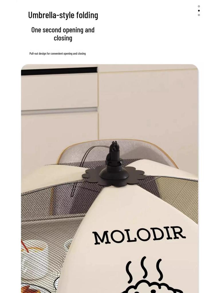 Foldable Fly-Proof Mesh Food Cover for Leftovers