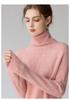 Women's Heavyweight Cable Knit Cashmere Mock Neck Sweater - Loose Pullover Base Layer for Autumn/Winter Fashion