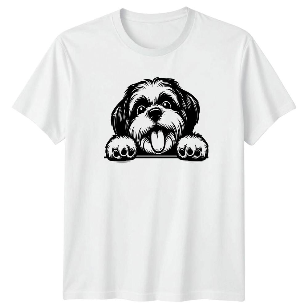 Shih Tzu Dogs Animals Unisexs TShirt Unisexs Tee Graphic Unisex Top S