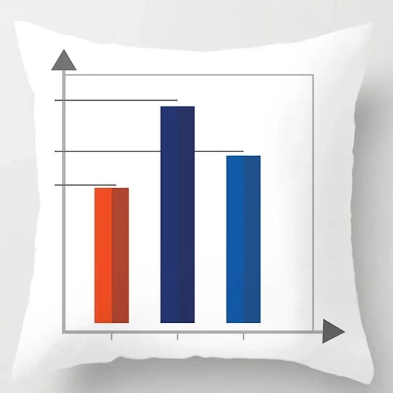 

Креативный геометрический узор Декоративная наволочка для дивана в машину Квадратная подушка Наволочка 40x40cm