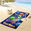 Name Custom Mario Print Beach Towel, Large Soft Quick Dry Towel for Beach Camping Swimming