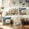 New Easter Pillow Cover Polyester Printed Living Room Sofa Decorative Cushion Cover Bedroom Pillow Cover
