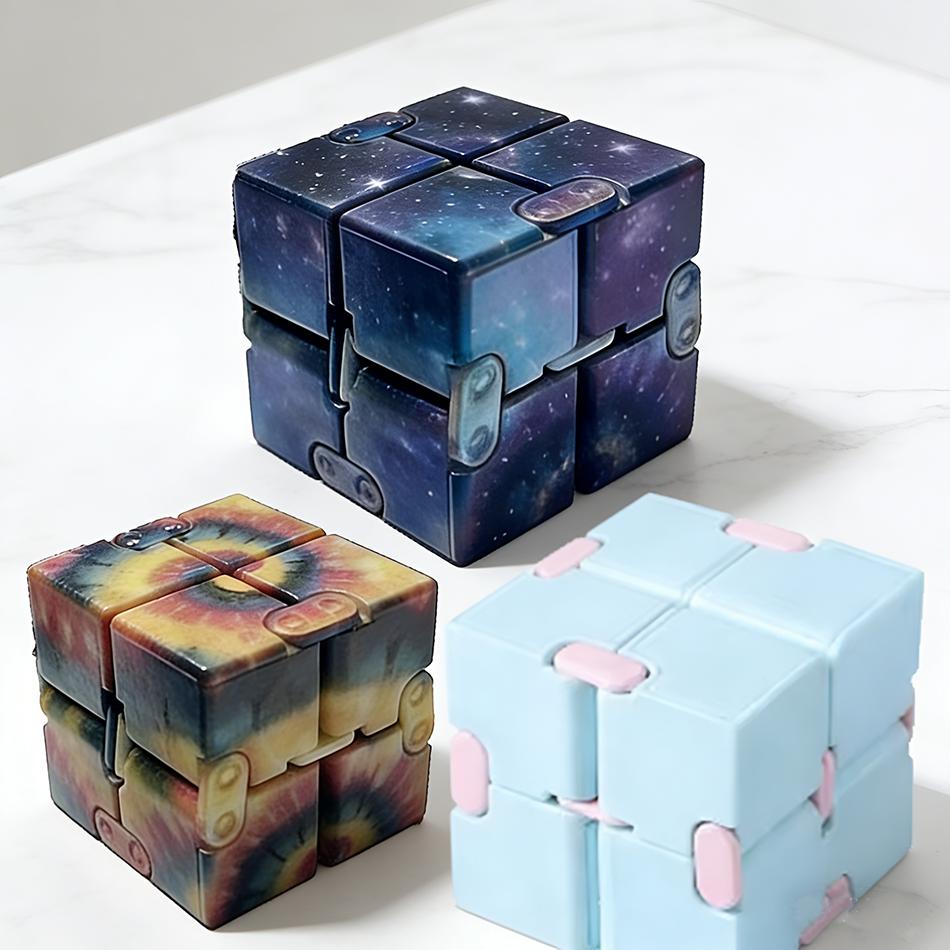 Infinity Cube Second Order Anxiety Toy Finger Game Puzzle Stress Relief Magic Finger Gift for Children