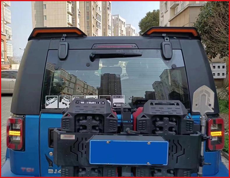 Wrangler BJ40 Rear Wing with Lights - No Punching Needed
