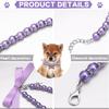 Pet Pearl Necklace Collar with & Heart Rhinestone Pendant for Small Dogs Cats