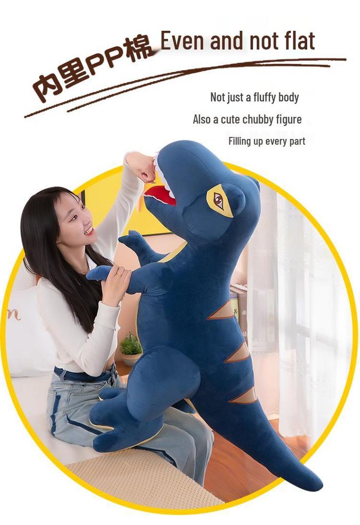 Large Tyrannosaurus Rex Plush Pillow - Cute Dinosaur Doll for Boys' Birthday