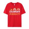 Clothing Tops Shirts Celebrate Diversity Shepard Bulldog Fitted Group Cotton Youth Top Tshirts Wholesale Tshirts 100 Pcs