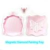With Lid Diamond Painting Bowknot Tray Embroidery Storage Flip Drill Tray  for Nail Art Accessories