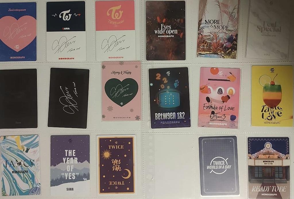 [USED] Twice trading card Monogram Sana