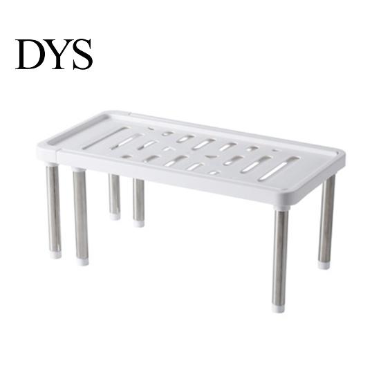 Cabinet Shelf Multifunctional Expandable PP Stackable Counter Storage for Kitchen Rack