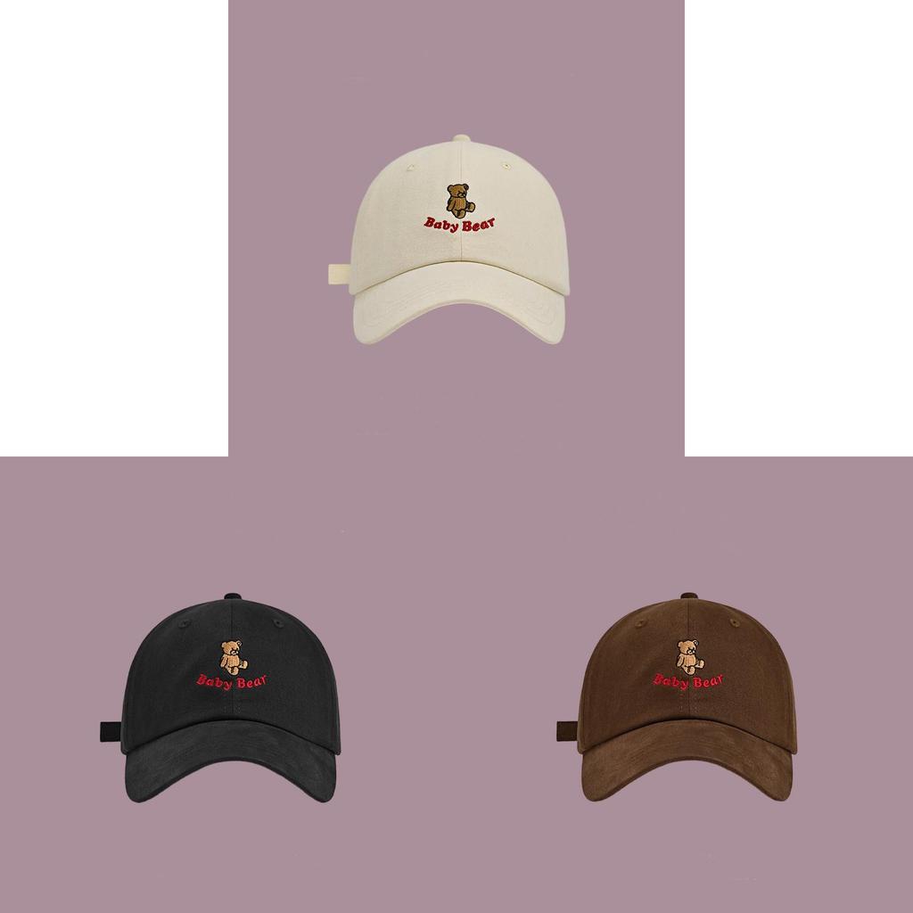 Cute Cartoon Embroidered Baseball Cap With Sun Protection For Women And Men