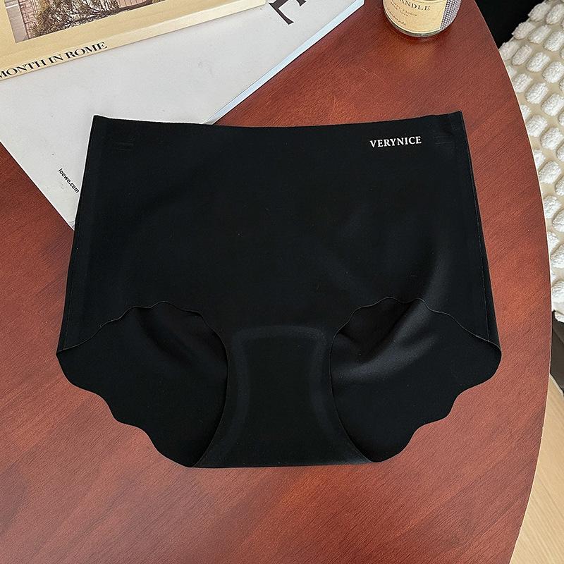 

Нижнее белье из ледяного шелка для женщин, бесшовные, быстросохнущие, ультратонкие брюки с маской, трусы персикового цвета для девочек One Size