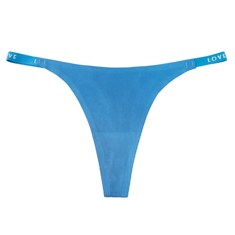 Dames Effen Kleur Naadloze String Eendelig IJszijde Sneldrogend Ondergoed voor Yoga & Sport