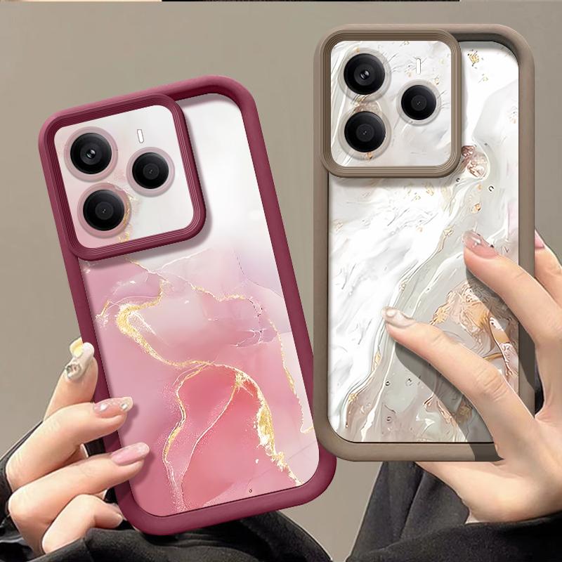 Colorful Marble Patterned TPU Phone Case For Xiaomi 14T Pro 13T Pro Shockproof Soft Silicone Cover Fundas For Xiaomi 14T 13T Pro