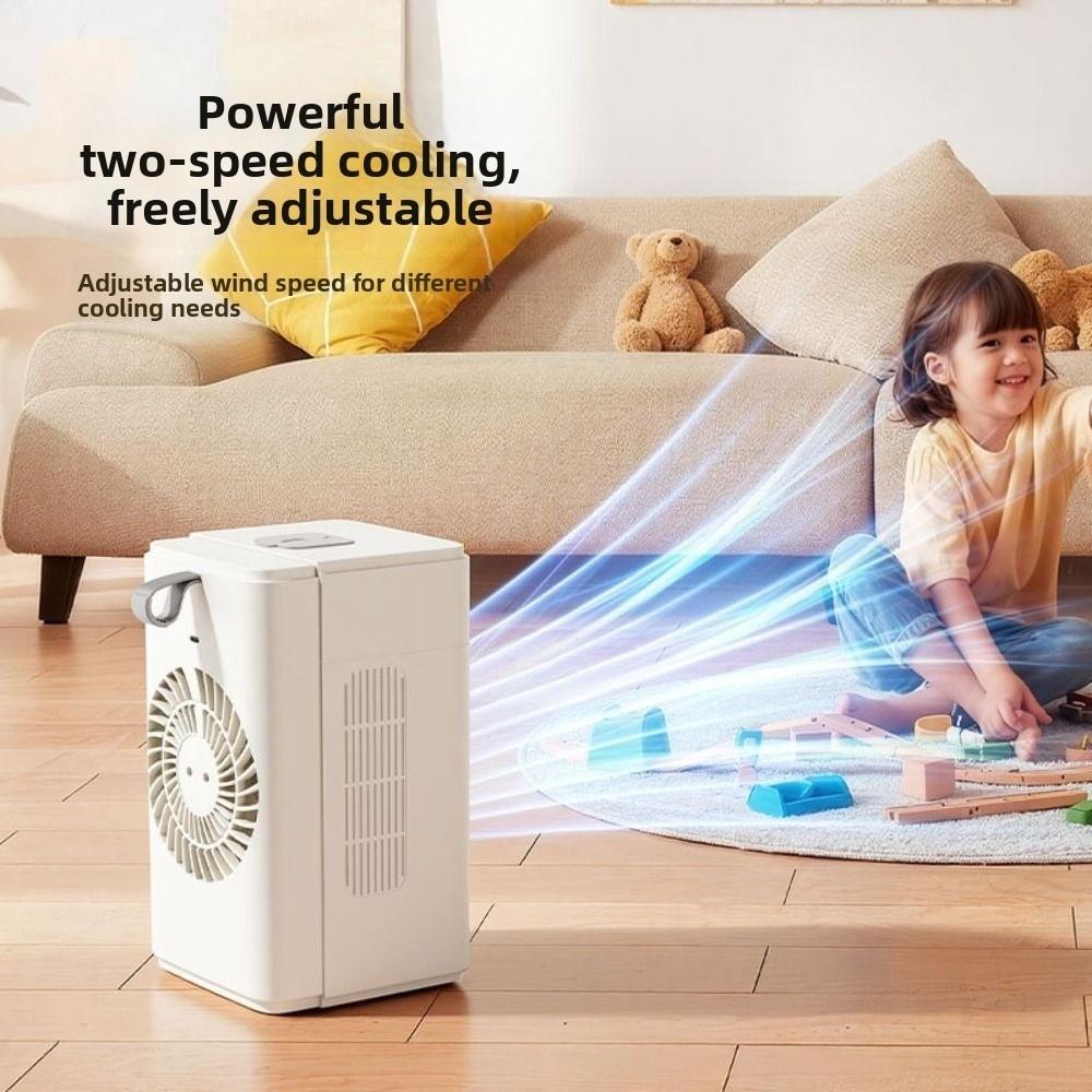 Safety Lock Desktop Humidifying Fan Intelligent Timing Mini Air Cooler  Outdoor Tent