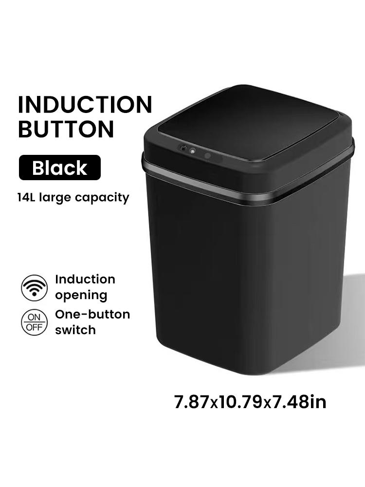 Bin 13L Bathroom Touch In The Toilet Garbage Bucket Waste Bins Dustbin Smart Trash Can Kitchen