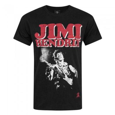 Jimi Hendrix Herr T-shirt med blocklogotyp