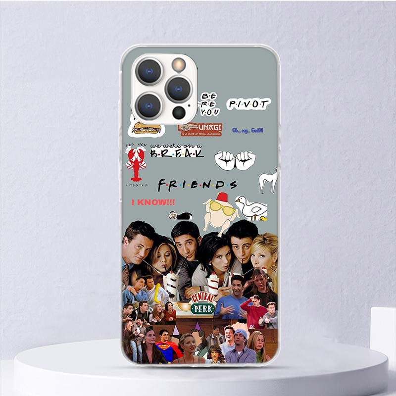 Friends Tv Show Funny Family Soft Case For iPhone 16 17 Air 16E 15 Plus 11 12 13 Mini 14 Pro Max Phone Cover Apple 7 8 SE Coque
