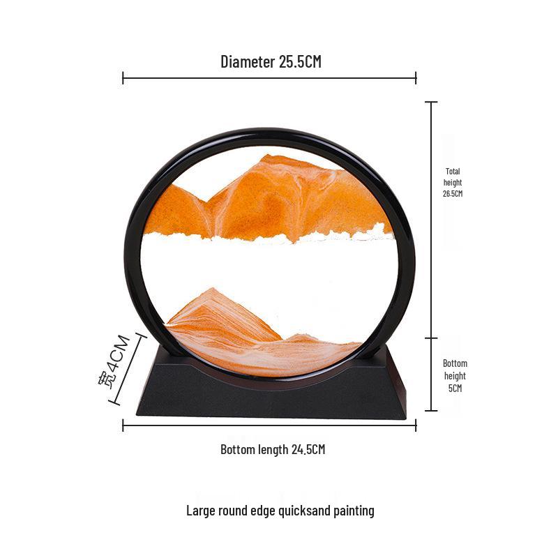 3D Dynamic Quicksand Hourglass Painting - Creative Home & Wine Cabinet Decor Gift