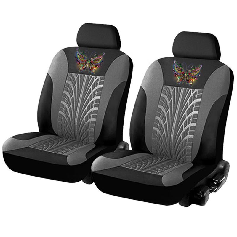 Full Wrap Front and Second Main Driver Car Seat Covers, Universal for All Seasons, Front and Rear Seat Covers for a Five-Seat Car