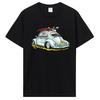 Klassische Autos Tops T-Shirt Klassisches Auto Muster T-Shirt Für Männer Kreativ Grafik Rundhals Individueller Druck