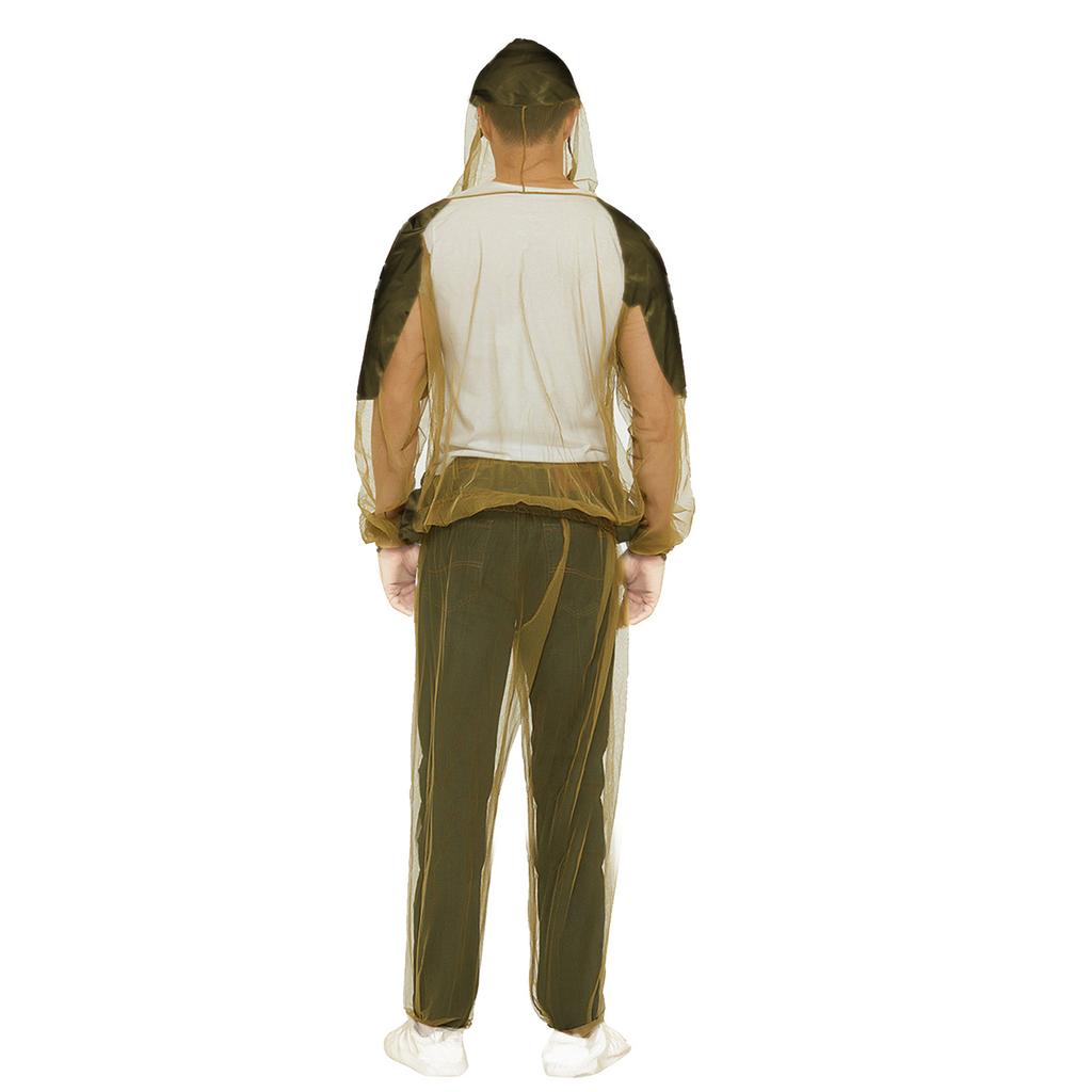 Fishing Clothes for Men High Density Mesh Protection Suit for Hiking and Fishing Long Sleeve Fishing Shirts and Pants S