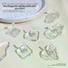 1Pcs Non-Magnetic Single Nail Holder Transparent Practice Display Stand Nail Support Showing Shelf False Nails Holder