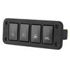 4 Gang Switch Panel Push Button for DRL LED Driving Recorder Fog Lamp 12‑24V Fit for Camry Yaris Highlander
