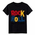 Rock and Roll Music Station Graphic T-Shirt - Retro Rock & Roll Tee L