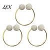 Elegant Napkin Rings for Reception 3Pcs Faux Pearl Rings, Reusable Metal Holders, Holders Table Weddings Banquets Dinner Parties Decor Clips