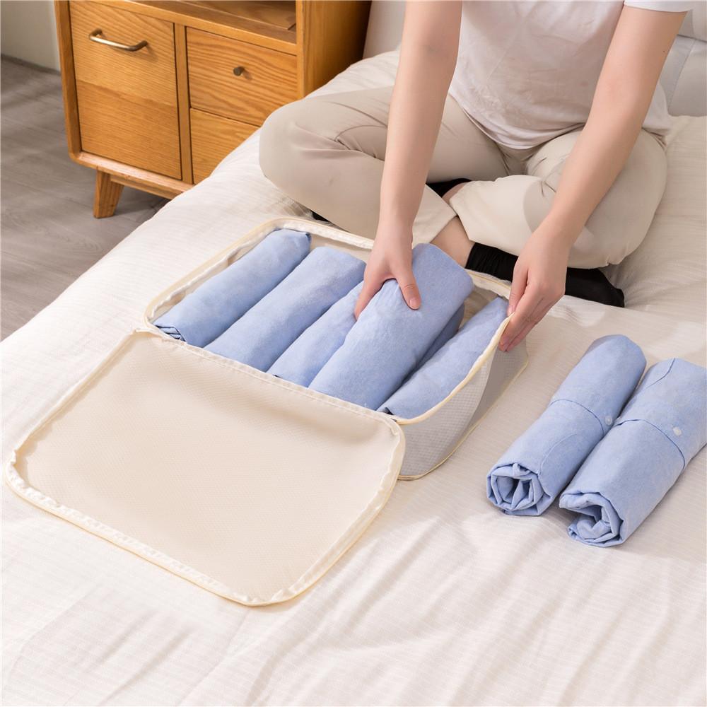 Travel Storage Set With Compression Bags For Clothes And Shoes For Efficient Packing