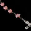 Religion Christian Faux Pearls Rosary Necklace For Women Crossed Pendant Clavicle Chain Beads Chains Fashion Jewelry