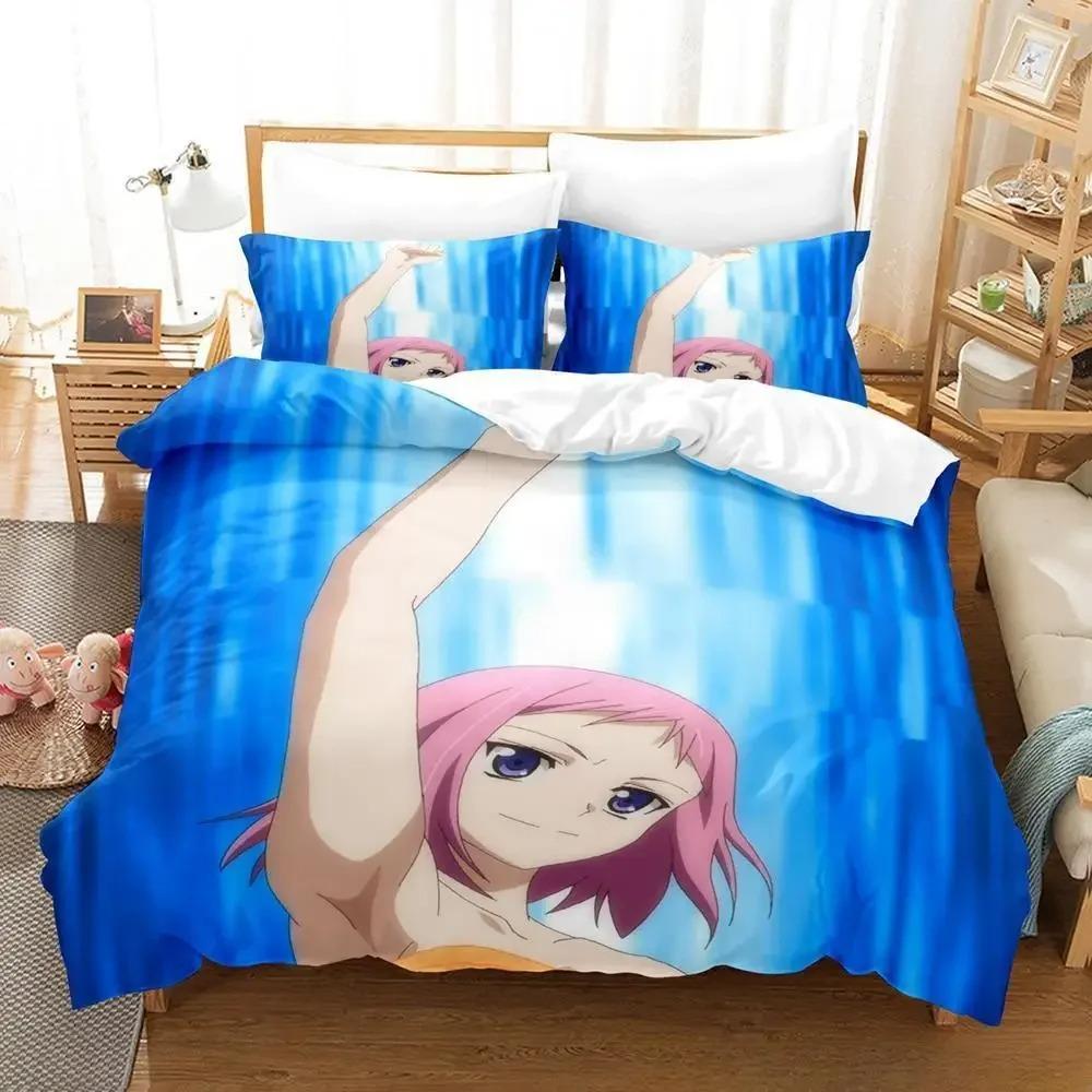 Gokukoku No Brynhildr Bedding Set Single Twin Full Queen King Size Bed Adult Kid Bedroom Duvet cover Anime Bed Sheet