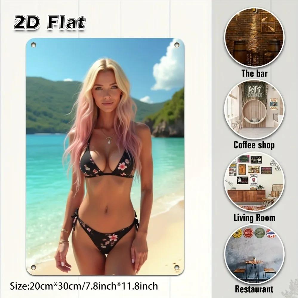 Funny Bikini Girl Poster Wall Art Home Decor Bar Cafe Halloween Christmas Gift