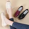 Women Loafers Lady Genuine Leather Flat Casual Shoes Office Shallow Mouth Single Shoes Mother Nurse Antiskide Work Driving Shoes