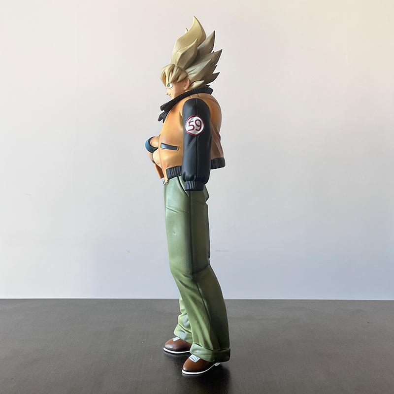 30.5cm Anime VF Casual Outfit Goku GK Figure Desktop Decorative Ornaments Removable Jacket Boy Toy Surprise Gift Collectible