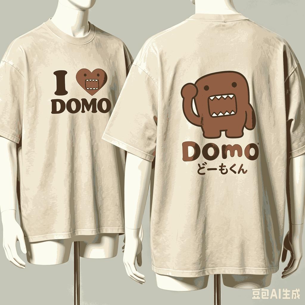 Domokun For Fan Gift Tshirt Unisex Unisex Harajuku Oversized Unisex Short Sleeve Streetwear High Quality Couples Classic Breathable