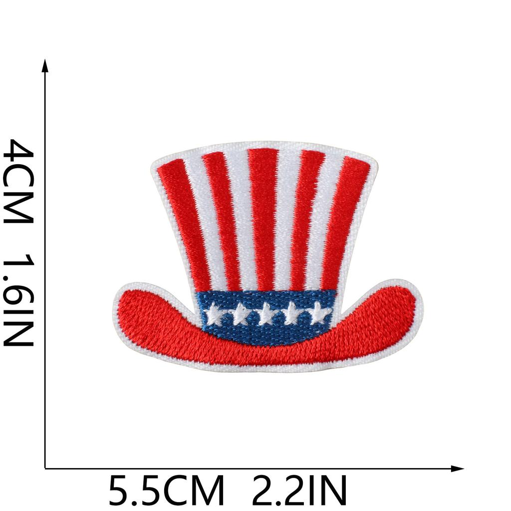 Independence Day Theme Embroidery Cloth Sticker Cartoon Fireworks Clothes Holiday Decoration National Day Patch Sticker Ironing