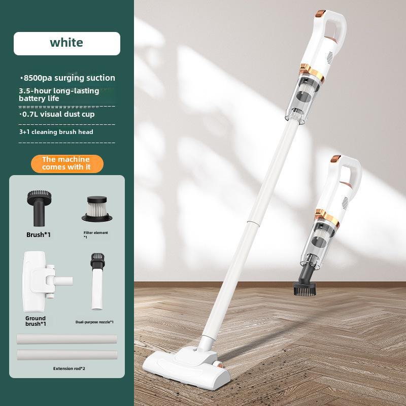 Dual-Purpose Handheld Household and Car Vacuum Cleaner: Powerful Wireless Dust and Mite Remover