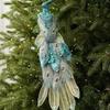 Feather Birds Christmas Peacock Ornaments Clip-On Faux Peacock Figurine  Home Party Decor