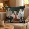 Series Weak Hero Class One Cushion Cover Personalized Short Plush Cushion Cover Sofa Pillowcase Bedroom Home Decor Gift