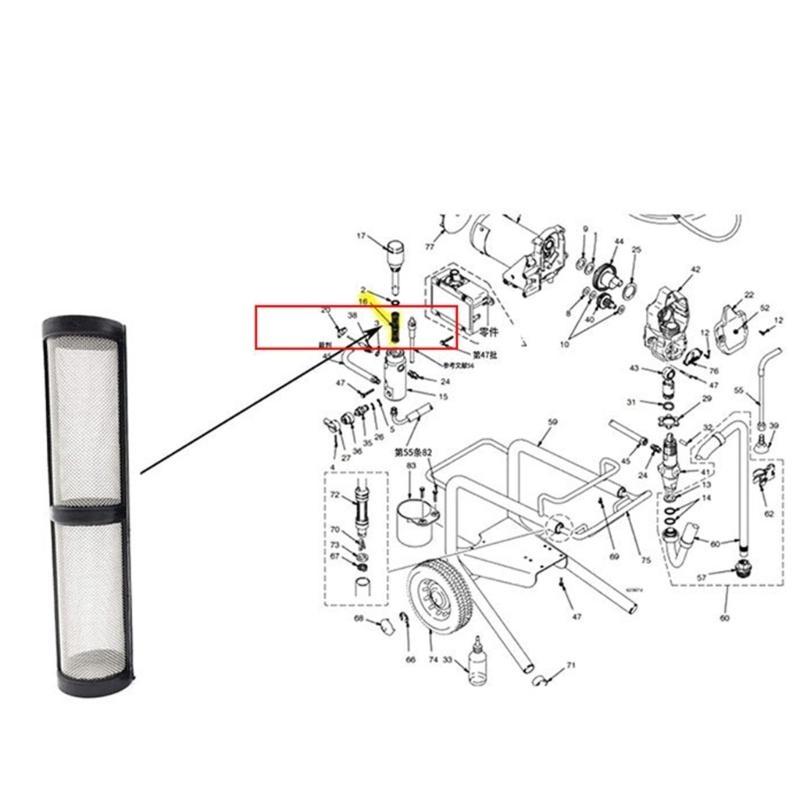 Replacs for 390 395 490 495 595 3400 Sprayers Filters 246385 246384 287032