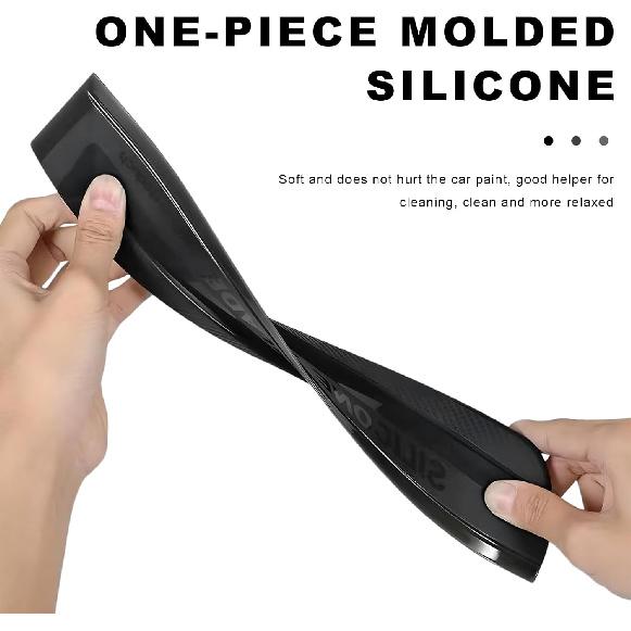 Car Window Squeegee, 11.81 Inches Flexible Silicone Blade Windshield Water Scraper, Professional Water Wiper Scratch-Proof Drying Squeegee for Auto