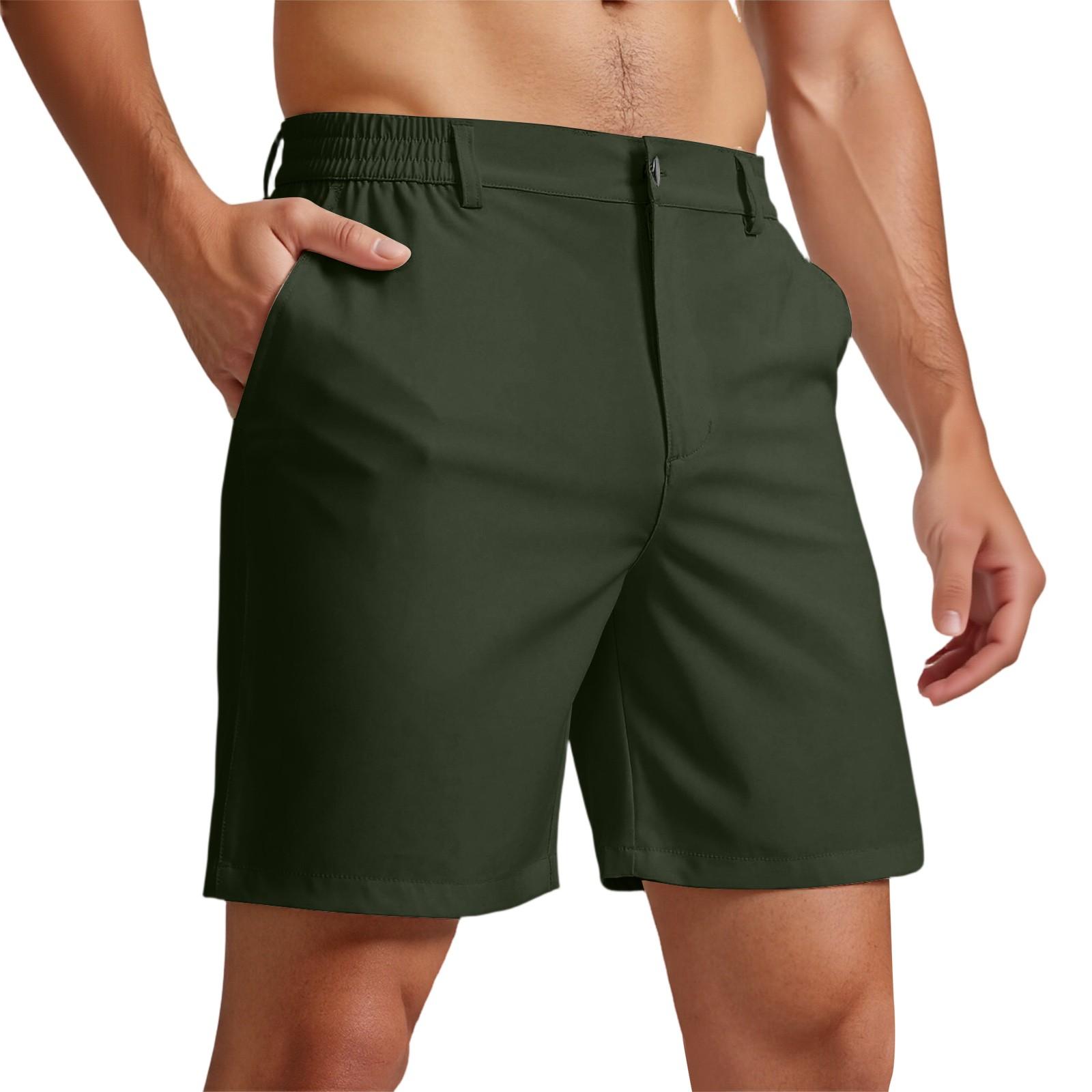 

Мужские быстросохнущие спортивные штаны, свободные пляжные штаны L армия зеленый