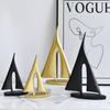 Modern Minimalist Sailboat Resin Sculpture Decor Desk Living Room Bedroom Entryway Home Office