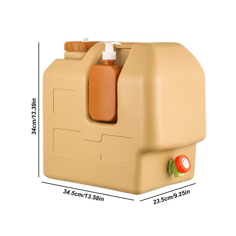 Water Storage With Spout Water Storage Tank With Lotion Dispenser Portable No Leakage Water Canteen For Backpacking Parties