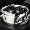 Black 31MM Chunky Cuban Link Chain Bracelet for Men Heavy Stainless Steel Men's Bracelets Birthday Gifts for Dad Husband Massive