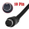 S Video Cable 10PIN To 3RCA Extension Splitter Clearly Transmission for Multiple Device Compatibility Home Entertainment